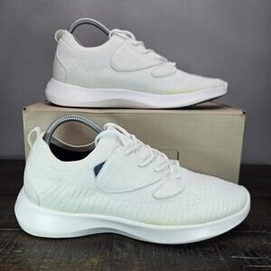 Vessi Everyday Move Womens Size 9 Lace Up Waterproof Shoes Sneaker Polar White